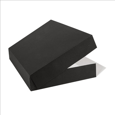 BOÎTES CATERING, PLATE 'THEPACK' 310 G/M2 28x42x6 CM NOIR CARTON ONDULÉ NANO-MICRO (100 UNITÉS)