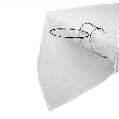 SUPPORT SEAU CHAMPAGNE TABLE 52,5x20,5x23 CM ARGENTE FIL METALLIQUE (1 UNITÉ)