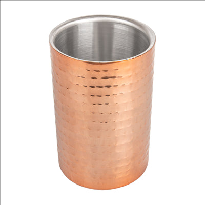 SEAU À VIN MARTELÉ Ø 10,8x17,8 CM CUIVRE INOX (1 UNITÉ)