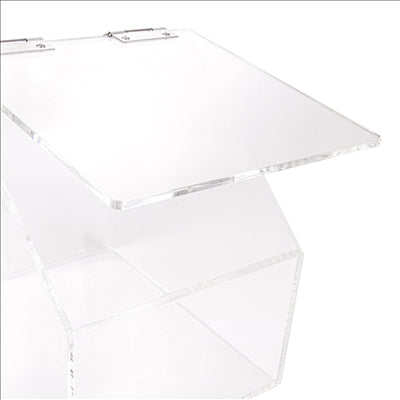 PRÉSENTOIR POUR PRODUITS EN VRAC 20x25x26 CM TRANSPARENT ACRYLIQUE (1 UNITÉ)