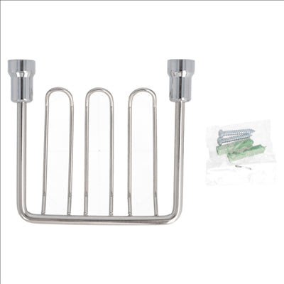 SAVONNIERE 13x10 CM ARGENTE INOX (1 UNITÉ)