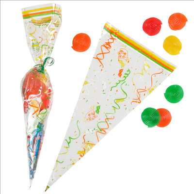 TRIANGLE FRIANDISES 47 G/M2 25µ 20x39,5 CM TRANSPARENT PP (100 UNITÉS)