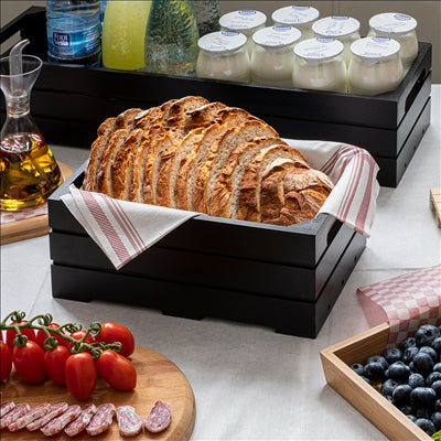 BOÎTE BUFFET GN 1/4 26,5x16,2x10 CM NOIR BAMBOU (1 UNITÉ)