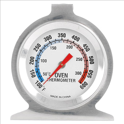 THERMOMÈTRE CUISSON FOUR 50º À 300ºC 6,5x7x4 CM ARGENTE INOX (1 UNITÉ)