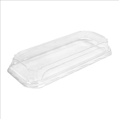 COUVERCLES POUR RÉCIPIENTS 268.84/85  22,1x9,1x3,2 CM TRANSPARENT PET (600 UNITÉS)