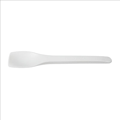 PETITES CUILLÈRES À GLACES EN SACHET 10 CM BLANC CPLA (500 UNITÉS)