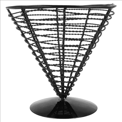 BASKET Ø 18x17,5 CM NOIR ACIER (6 UNITÉS)