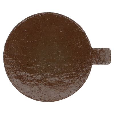 CARTONS PÂTISSERIE DEUX FACES  1100 G/M2 Ø 8 CM CHOCOLAT/PRALINÉ CARTON (200 UNITÉS)