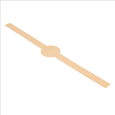 BAGUE AUTOCOLLANTE 4x30 CM NATUREL KRAFT (250 UNITÉS)