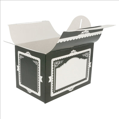 BOÎTES"VINTAGE"  320 G/M2 17x16x10 CM NOIR CARTON (300 UNITÉS)