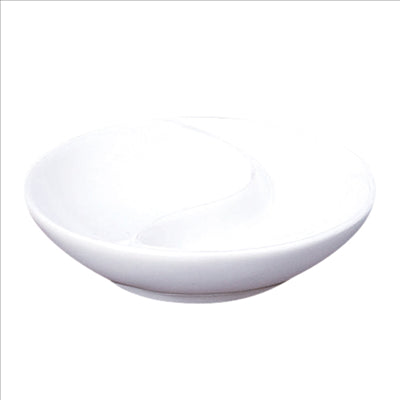 RÉCIPIENTS RONDS 'AKALA' Ø 9x1,8 CM BLANC PORCELAINE (12 UNITÉS)