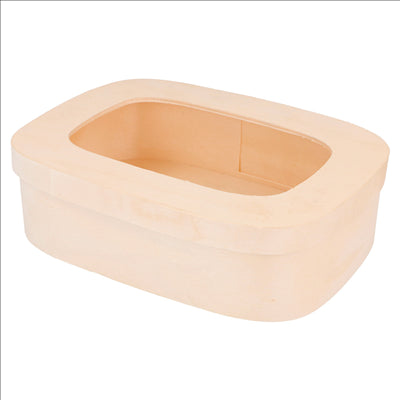 BOÎTE POUR 10/12 MACARONS 18x12,8x5 CM NATUREL BOIS (40 UNITÉS)
