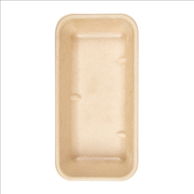 PLATEAUX 'BIONIC' 500 ML 20,9x10,7x3,5 CM NATUREL BAGASSE (400 UNITÉS)