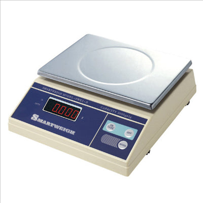 BALANCE DIGITALE POUR PORTIONS, PLATEFORME 18x23,5 CM 29x25x9 CM BLANC INOX (1 UNITÉ)