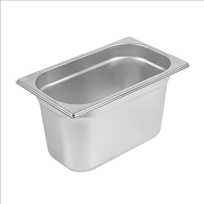 BAC GASTRONOME 1/4 3,8 L 26,5x16x15 CM ARGENTE INOX (1 UNITÉ)