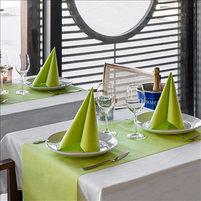 "TÊTE-À-TÊTE" PRÉ. 120CM (20 FEU.) 55 G/M2 0,40x24 M KIWI AIRLAID (6 UNITÉS)