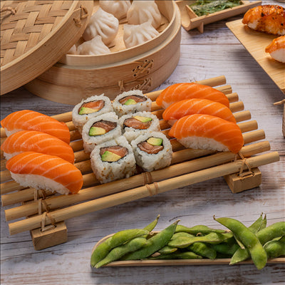 TAPIS DE TABLE DE PRÉSENTATION 26,5x16,2 CM NATUREL BAMBOU (10 UNITÉS)