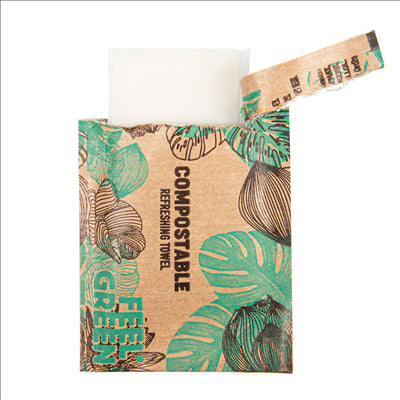 RINCE-DOIGTS RAFRAÎCHISSANTS "CITRON" KRAFT 6x8 CM BLANC CELLULOSE (2000 UNITÉS)