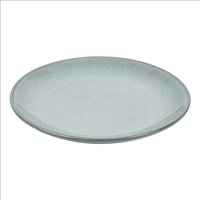 ASSIETTES 'AKALA' Ø21x14,5x2,7 CM GRIS VERDÂTRE STONEWARE (6 UNITÉS)