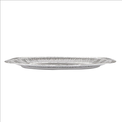 PLATEAUX OVALES 35,1x24,3x2 CM ALUMINIUM (100 UNITÉS)