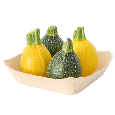 BARQUETTES RECTANGULAIRES 'WOOD' 13x12x3 CM NATUREL BOIS (200 UNITÉS)