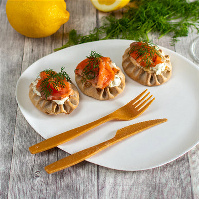 SET 2/1 FOURCHETTE, COUTEAU 17 CM NATUREL FIBRE DE BOIS (300 UNITÉS)