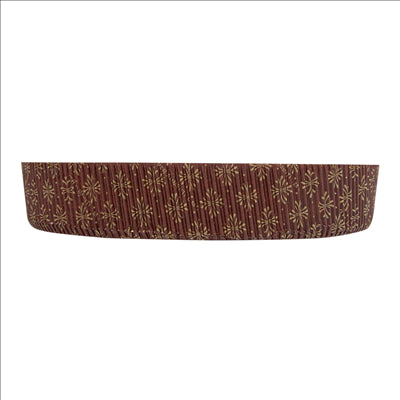 MOULES RONDS CUISSON PÂTISSERIE  145 G/M2 Ø 18,5x3,5 CM MARRON PAPIER (480 UNITÉS)