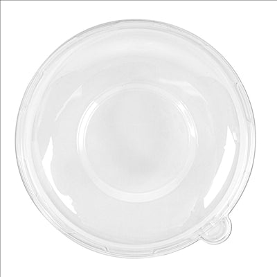 COUVERCLES HAUTS POUR RÉFÉRENCES 251.61/62/64/65 'BIONIC'  Ø 21,4x1 CM TRANSPARENT PET (400 UNITÉS)