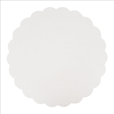 DISQUES PLATS PÂTISSERIE 390 G/M2 Ø 27 CM BLANC CARTON (250 UNITÉS)