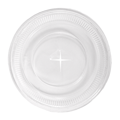 COUVERCLES PLATS À CROIX POUR 224.02 Ø 9,5x0,8 CM TRANSPARENT PLA (800 UNITÉS)