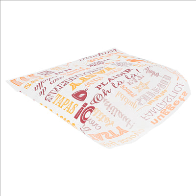 SACHET POUR FRITURES 'PAROLE' 35 G/M2 12x12 CM BLANC PARCH.INGRAISSABLE (1000 UNITÉS)