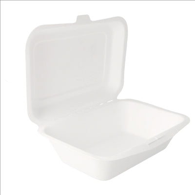 COQUILLES 'BIONIC' 600 ML 13,6x18,2x6,4 CM BLANC BAGASSE (1000 UNITÉS)