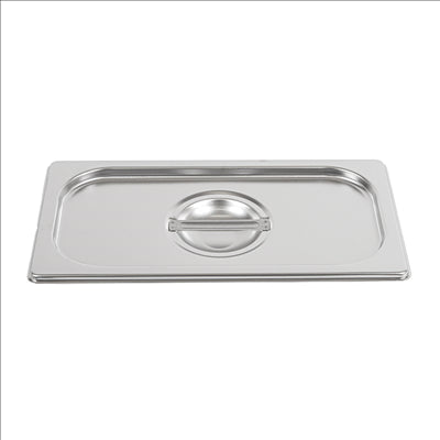 COUVERCLE 1/3 POUR RÉFÉRENCE 181.70/71 32,5x18 CM ARGENTE INOX (1 UNITÉ)