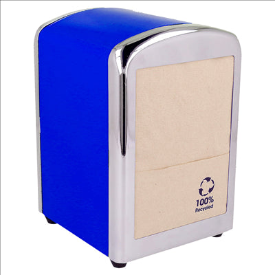 DISTRIBUTEUR SERVIETTES MINI SERVIS 10,5x9,7x14 CM BLEU INOX (12 UNITÉS)