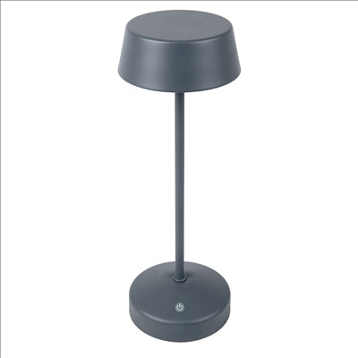 LAMPE LED SANS FIL + VARIATEUR 4000 mAH Ø 11x32 CM GRIS METAL (1 UNITÉ)