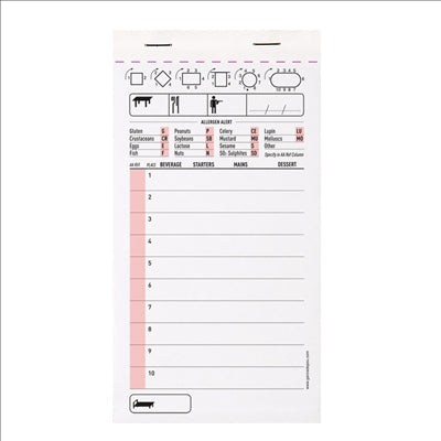 BLOCS COMMANDES DUPLI 50x2 FEUILLES 10x19 CM BLANC AUTOCOPIANT (100 UNITÉS)