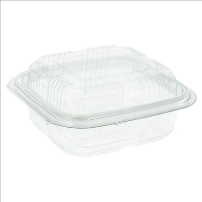 RÉCIPIENTS PÂTISSERIES + COUVERCLE 250 ML 11,3x12x5,5 CM TRANSPARENT RPET (700 UNITÉS)