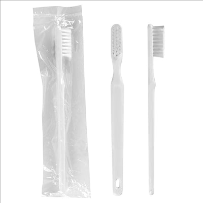 BROSSES À DENTS EN SACHETS 18,5 CM TRANSPARENT PS (100 UNITÉS)