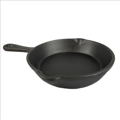 SAUTEUSES ÉMAILLÉES 350 ml Ø 16,8(25)x3,4 CM NOIR FER (12 UNITÉS)