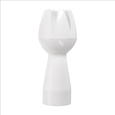 BUSE POUR SIPHON CRÈME, TULIPE BLANC PP (50 UNITÉS)