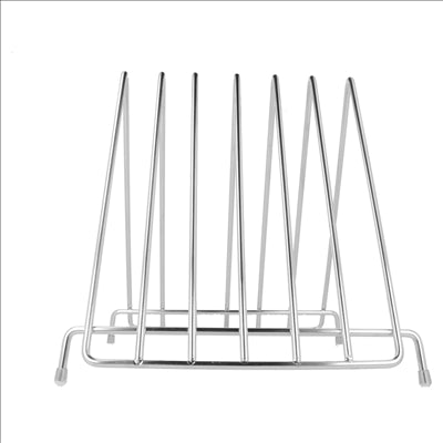 SUPPORT 6 PLANCHES À DÉCOUPER 27,9x30,5x27,7 CM ARGENTE INOX (1 UNITÉ)