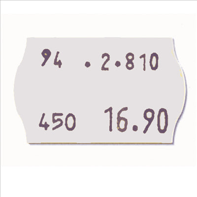 1000 U. ÉTIQUETTES POUR RÉFÉRENCE 141.06 / 141.07 2,6x1,6 CM BLANC ADHESIF (20 UNITÉS)