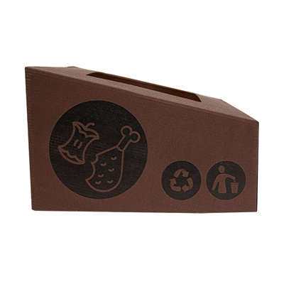 COUVERCLE ORGANIQUE 38,4x31,1x12 CM MARRON CARTON (10 UNITÉS)