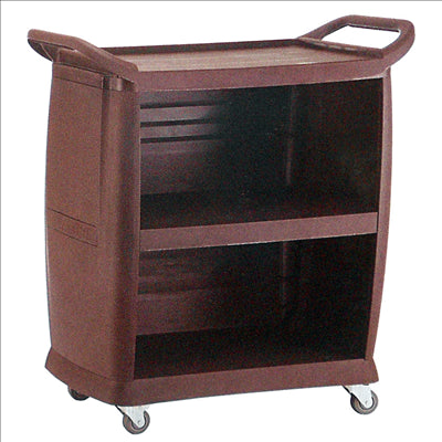 TROLLEY OUVERT 1 CÔTÉ 'ARROW' 98x50,5x105 CM MARRON PP (1 UNITÉ)
