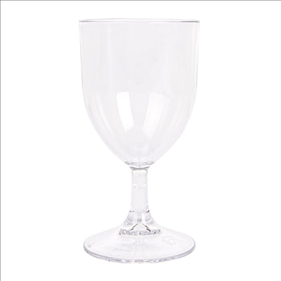 VERRES À PIED À VIN 175 ML Ø 6,8/6,6x13,5 CM TRANSPARENT POLYCARBONATE (12 UNITÉS)