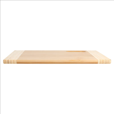 PLANCHE À DÉCOUPER BICOLORE 16x22x0,9 CM NATUREL BAMBOU (1 UNITÉ)