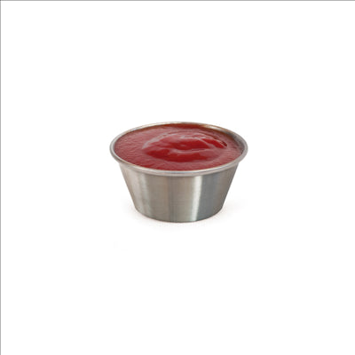 RAMEQUINS 'ARTINOX' 60 ML Ø 6,1x2,7 CM ARGENTE INOX (12 UNITÉS)