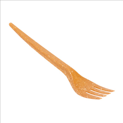 FOURCHETTES 17 CM NATUREL FIBRE DE BOIS (80 UNITÉS)