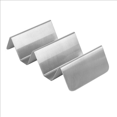 RACK POUR 2/3 TACOS 'ARTINOX' 16,5x8x3,5 CM ARGENTE INOX (12 UNITÉS)