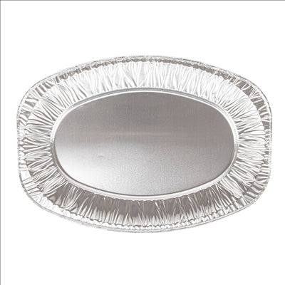PLATEAUX OVALES 35,1x24,3x2 CM ALUMINIUM (100 UNITÉS)